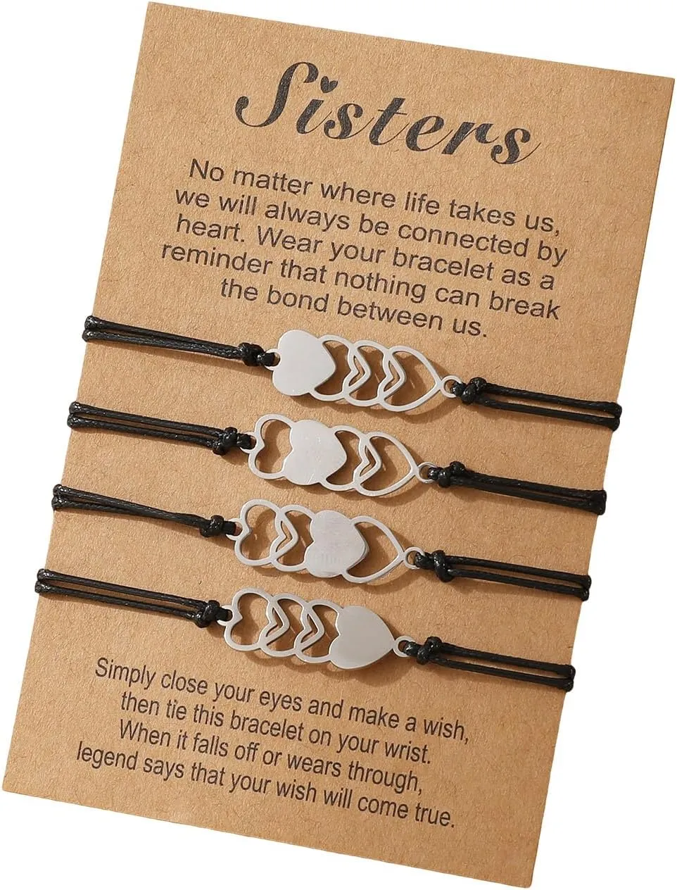 1 Set Handmade Adjustable Rope Friendship Bracelets,Cotton Anklets Suitable for Various Occasion