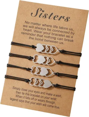 1 Set Handmade Adjustable Rope Friendship Bracelets,Cotton Anklets Suitable for Various Occasion