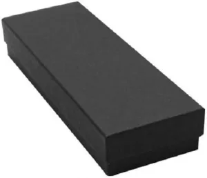 10 Matte Black Color Cotton Boxes Jewelry Bracelet, Watches, Necklace and Anklet Gift Packaging and Retail Display Box. Size- 8" x 2" By RJ Displays