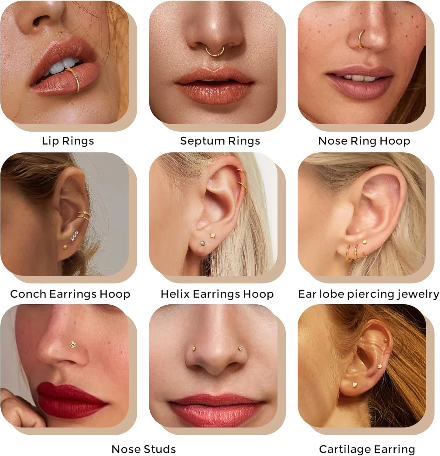 14K Gold Filled 20G Nose Rings Gold Nose Studs L S I Shape CZ Hypoallergenic Stainless Steel Nose Piercing Jewelry Nose Rings Nose Studs Screw for Women Men Nostril Piercing Jewelry 12-15Pcs