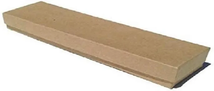 20 Brown Kraft Cotton Boxes Jewelry Bracelet, Watches, Necklace and Anklet Gift Packaging and Trade Displays. Size-8" x 2" x 1" (203 x 51 x 25 mm)