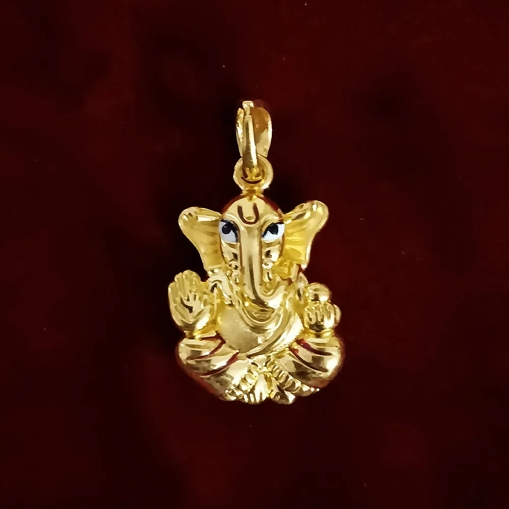 22 KT Gold Unisex Lord Ganesha Pendant (D17)