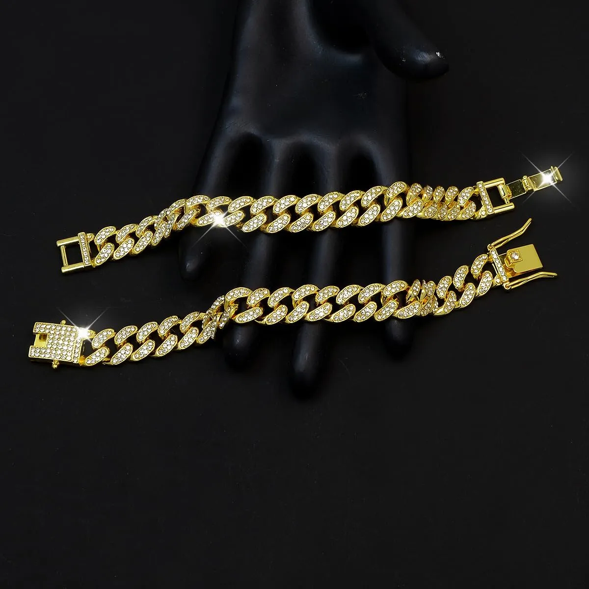 3PCS Gold Silver Ankle Bracelets for Women Clustered Tennis Anklets Bracelet Layered Link Anklet Set Bling Rhinestone Fashion Jewelry for Women Set
