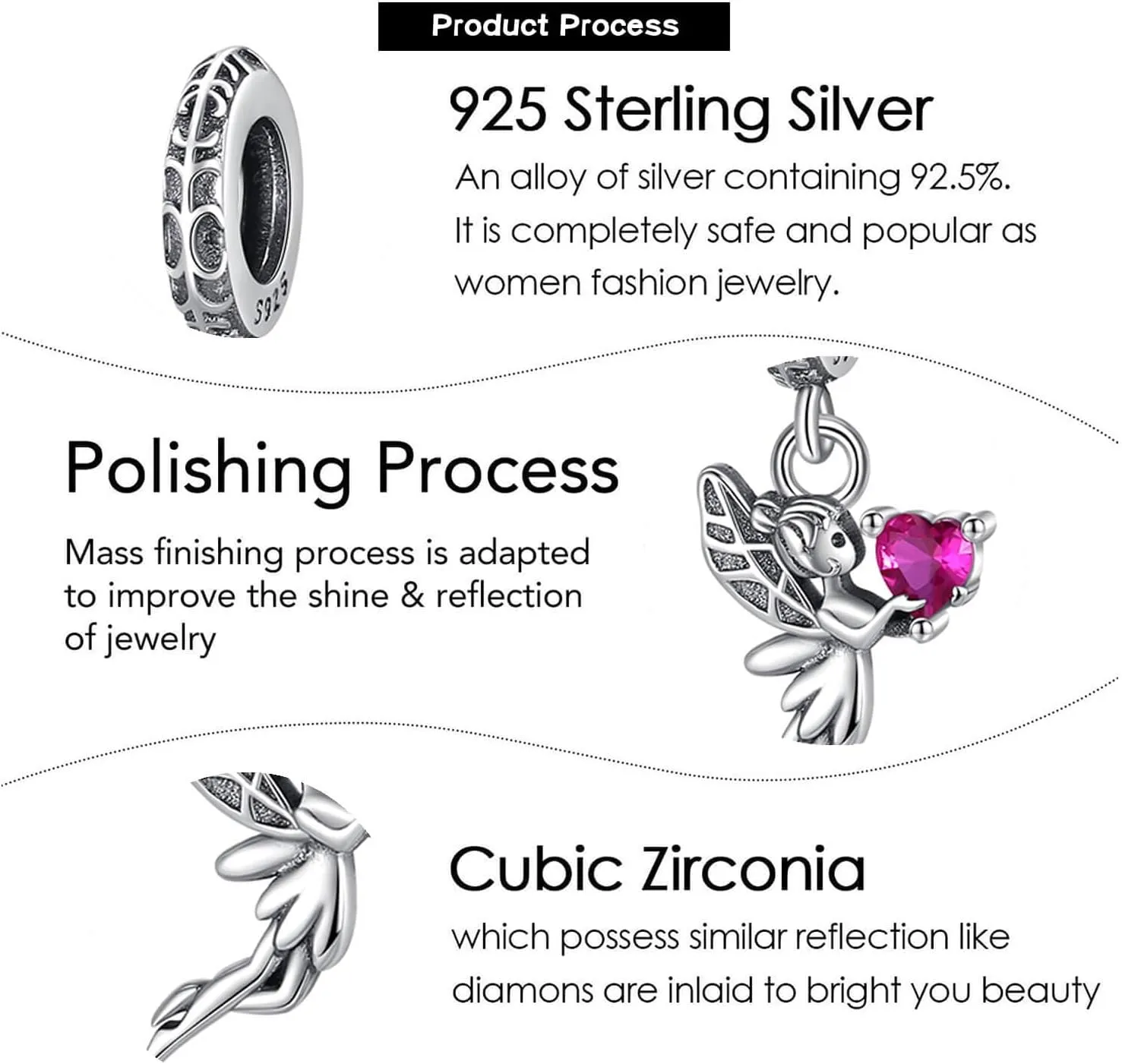 925 Sterling Silver Charms for Bracelets and Necklaces Birthday Eiffel Tower Paw Print Cactus Charms for Women