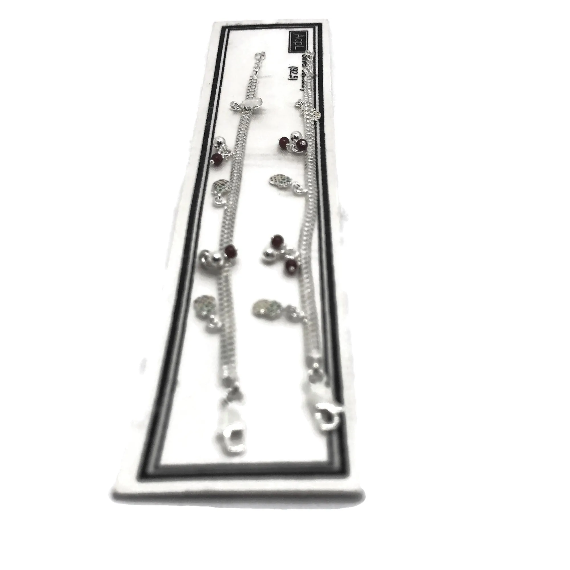 925 Sterling Silver Kids Fancy Anklet - Style#44