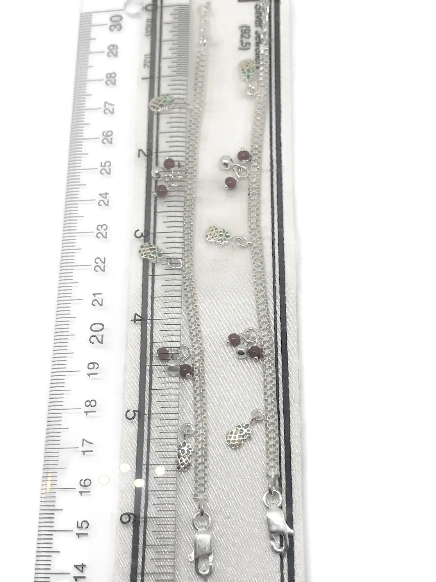 925 Sterling Silver Kids Fancy Anklet - Style#44