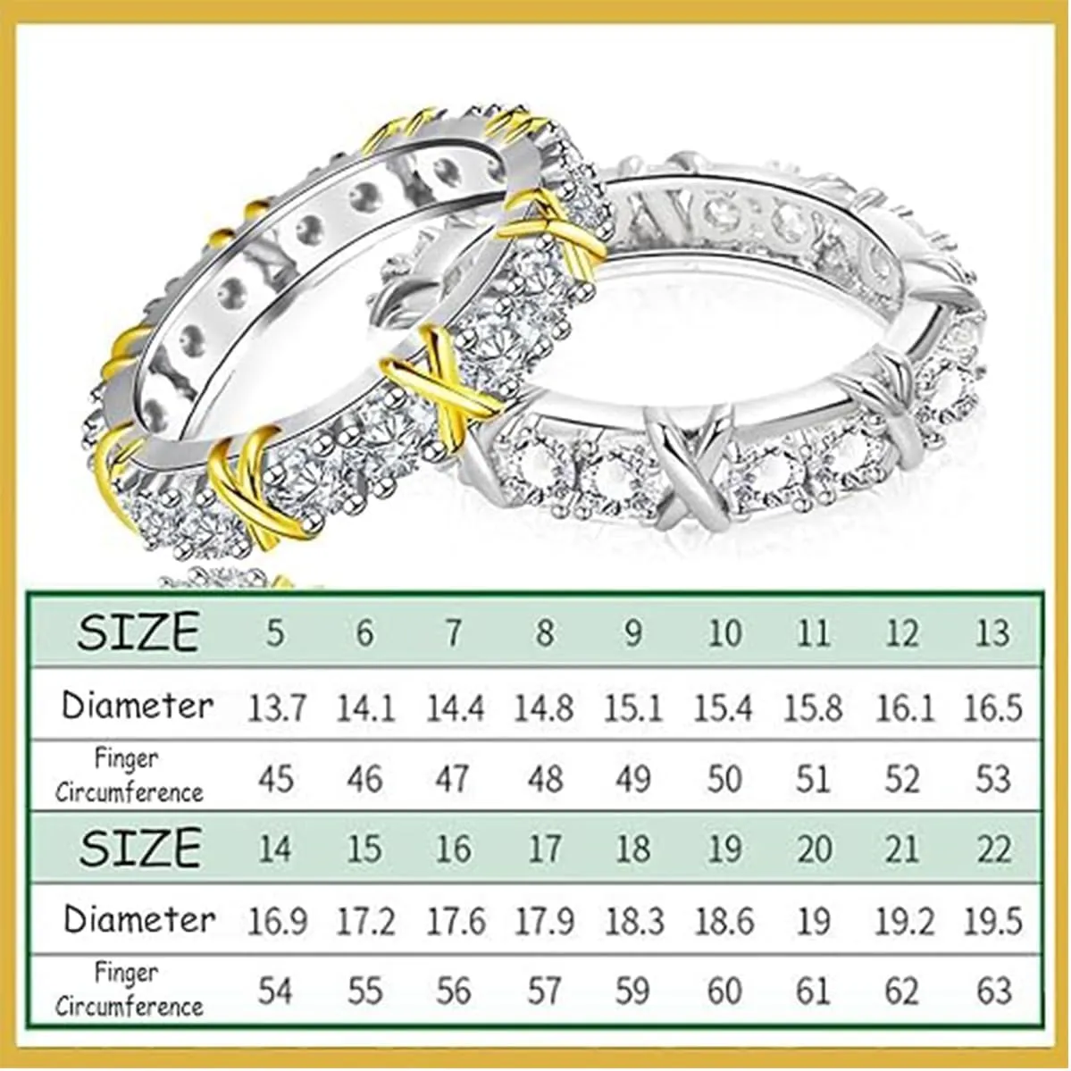 925 Sterling Silver Magnetology Moissanite Diamond Ring, Couple's Magnetic Zircon Shaping Cross Full Moissanite Ring (B,6)
