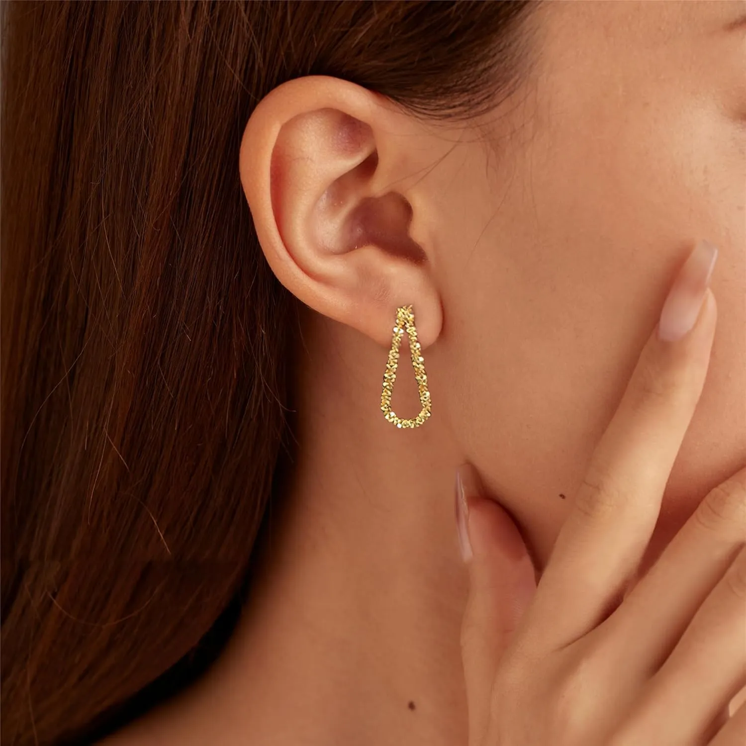 925 Sterling Silver Threader Tassel Chain Drop Dangle Earrings for Women 14k Gold Plated Sparkling Butterfly Birthstone Long Fringe Earring Bling Line Wedding Stud Earring Jewelry for Mom