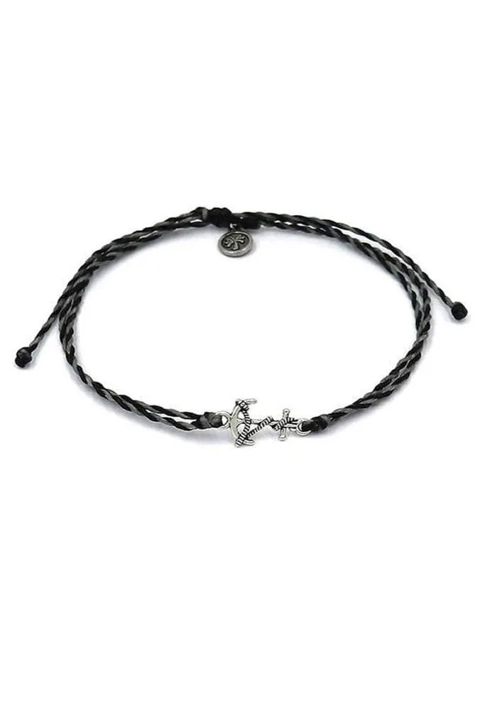 Anchor Wax Cord Anklet