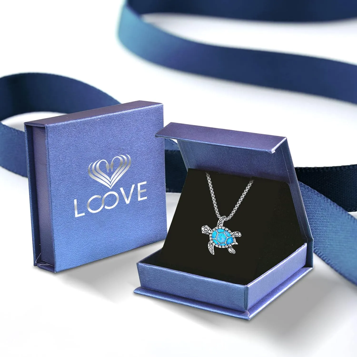 Animal Cat/Cow/Owl/Dolphin/Turtle Necklace Sterling Silver Moonstone Abalone Shell Crystal Opal Cute Animals Jewelry Gift for Women