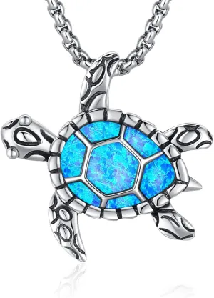 Animal Cat/Cow/Owl/Dolphin/Turtle Necklace Sterling Silver Moonstone Abalone Shell Crystal Opal Cute Animals Jewelry Gift for Women