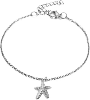 Anklet Bracelet Gold,Anklet Bracelets Shell and Starfish Anklet 11.81 inch Anklets Stainless Steel for Women