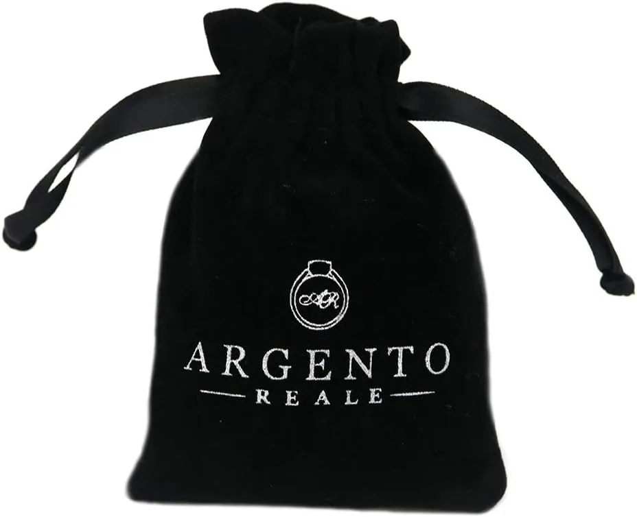 ARGENTO REALE 925 Sterling Silver Necklace 1.5MM-5MM Bead Ball Link Chain Necklace, Dog Tag Army Chain for Pendants, Pallini, Gift, silver chain, Solid Silver, 16-30 Inch made in italy