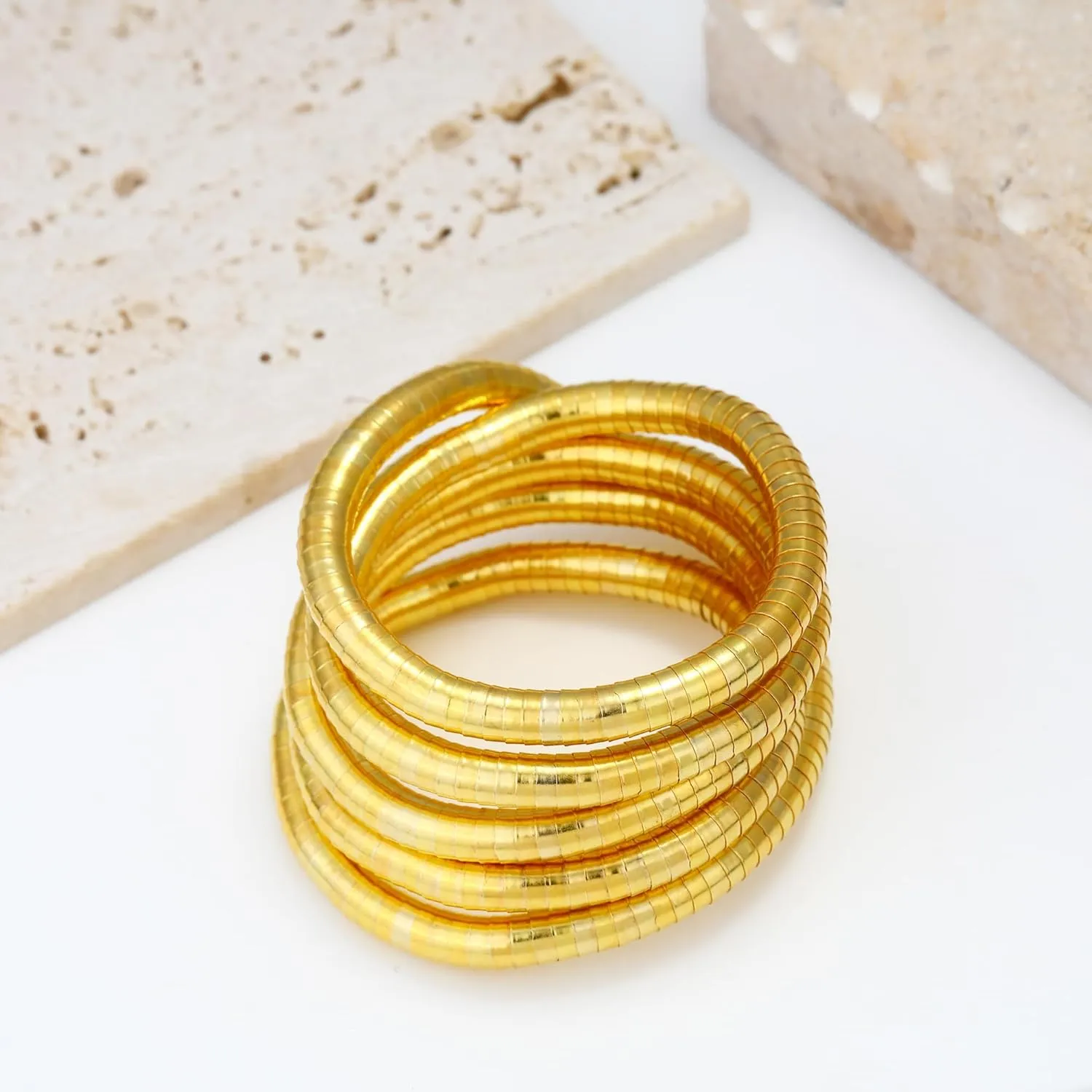 Bendable Snake Chain Necklace for Women Gold, Flexible Twisty Multi-purpose Necklace Bracelet, Punk Choker Necklaces Bracelets DIY Trendy Jewelry Gift