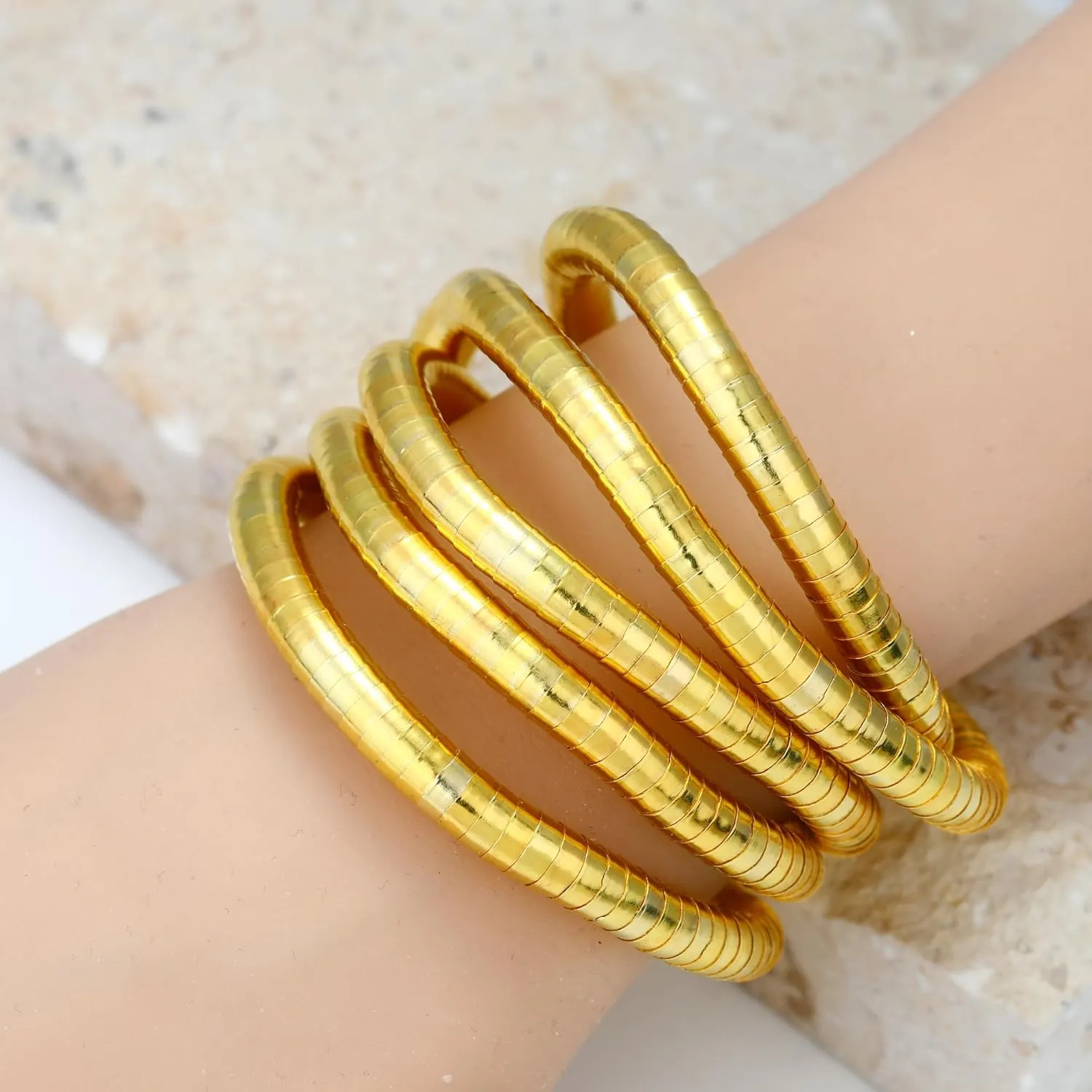 Bendable Snake Chain Necklace for Women Gold, Flexible Twisty Multi-purpose Necklace Bracelet, Punk Choker Necklaces Bracelets DIY Trendy Jewelry Gift