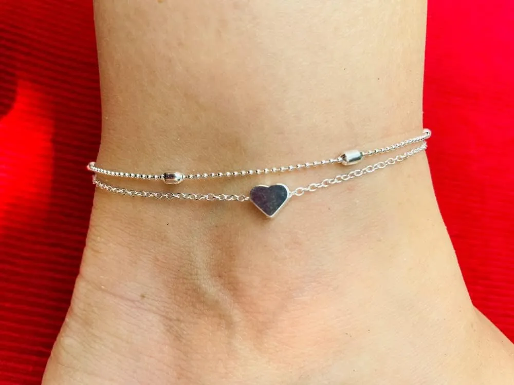 BERISO Ankle Bracelets for Women 14k Gold Plated Waterproof Dainty Anklets for Women Adjustable Size Jewelry Gifts for Women