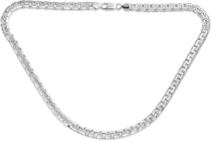 Bling Jewelry Mens Solid 3-9MM Franco Square Box or Strong Diamond Cut .925 Sterling Silver Miami Cuban Curb Chain Necklace For Men Teens Women 16, 18, 20, 24 Inch