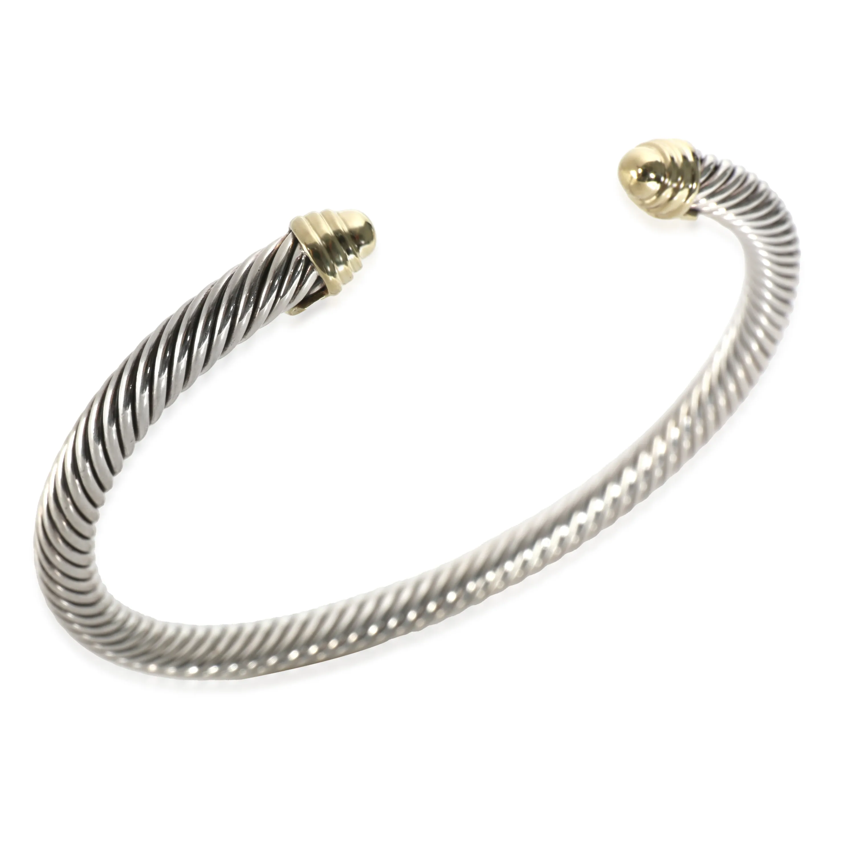 Cable Classic Bracelet in 14k Yellow Gold/Sterling Silver