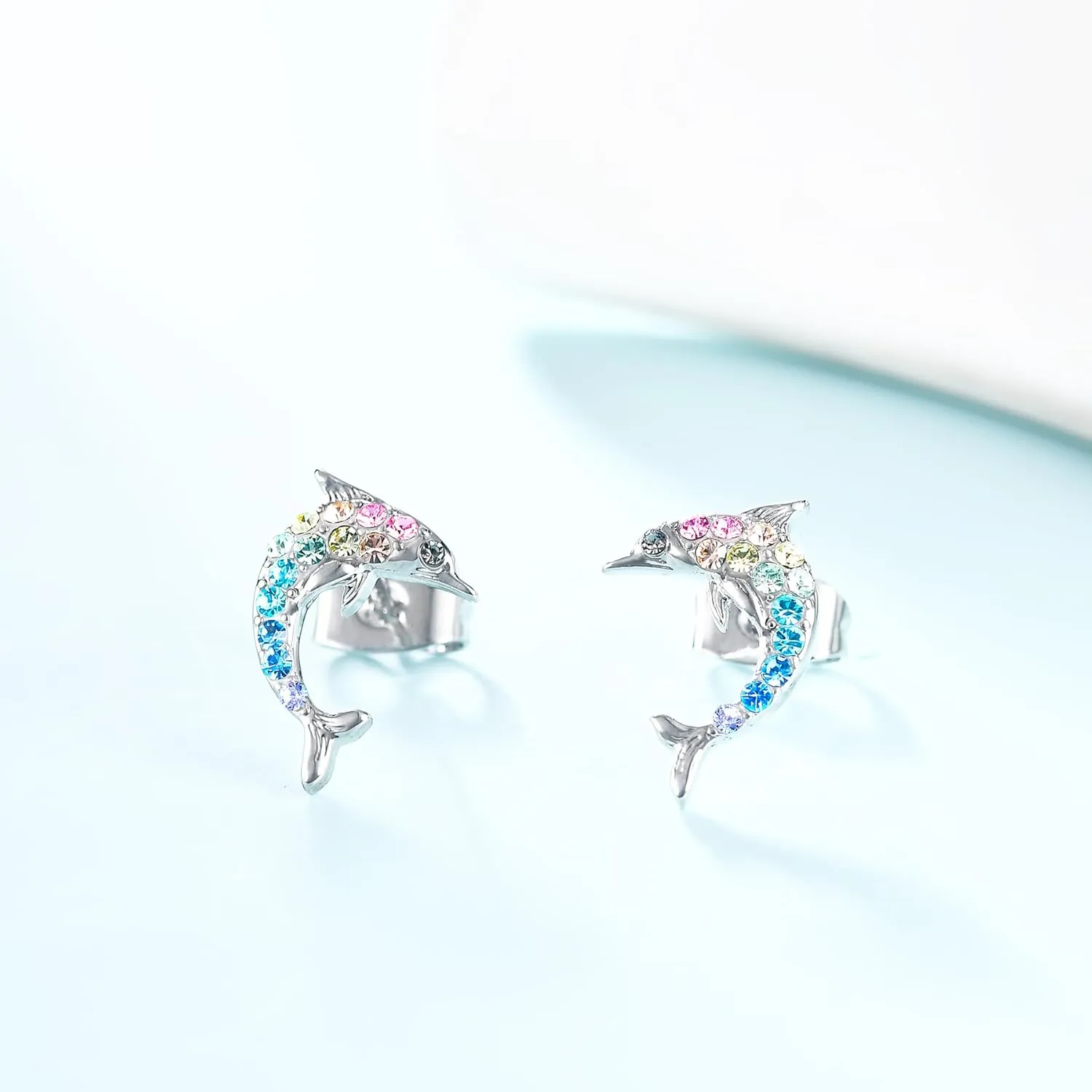 Cat Dinosaur Dragon Horse Stud Earrings for Women,Animal Wolf Sloth Fox LLama Butterfly Earrings Gifts Jewelry