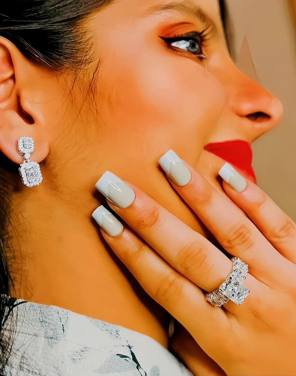 Certified 2-4.65 Carat Moissanite Dangle Earrings for Women, D Color, 925 Sterling Silver with 18K Gold Rhodium Plating Solitaire Sparkling Earring for Wedding, Anniversary, Mothers Day Gift