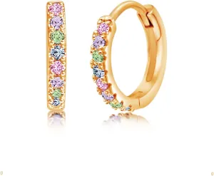 Chanteur Hypoallergenic Huggie Earrings for Girls & Women - Small Hoop Design, Perfect for Teens & Kids