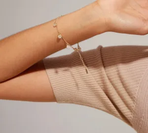 CHAYENNE RECYCLED GOLD PLATED CRYSTAL BRACELET