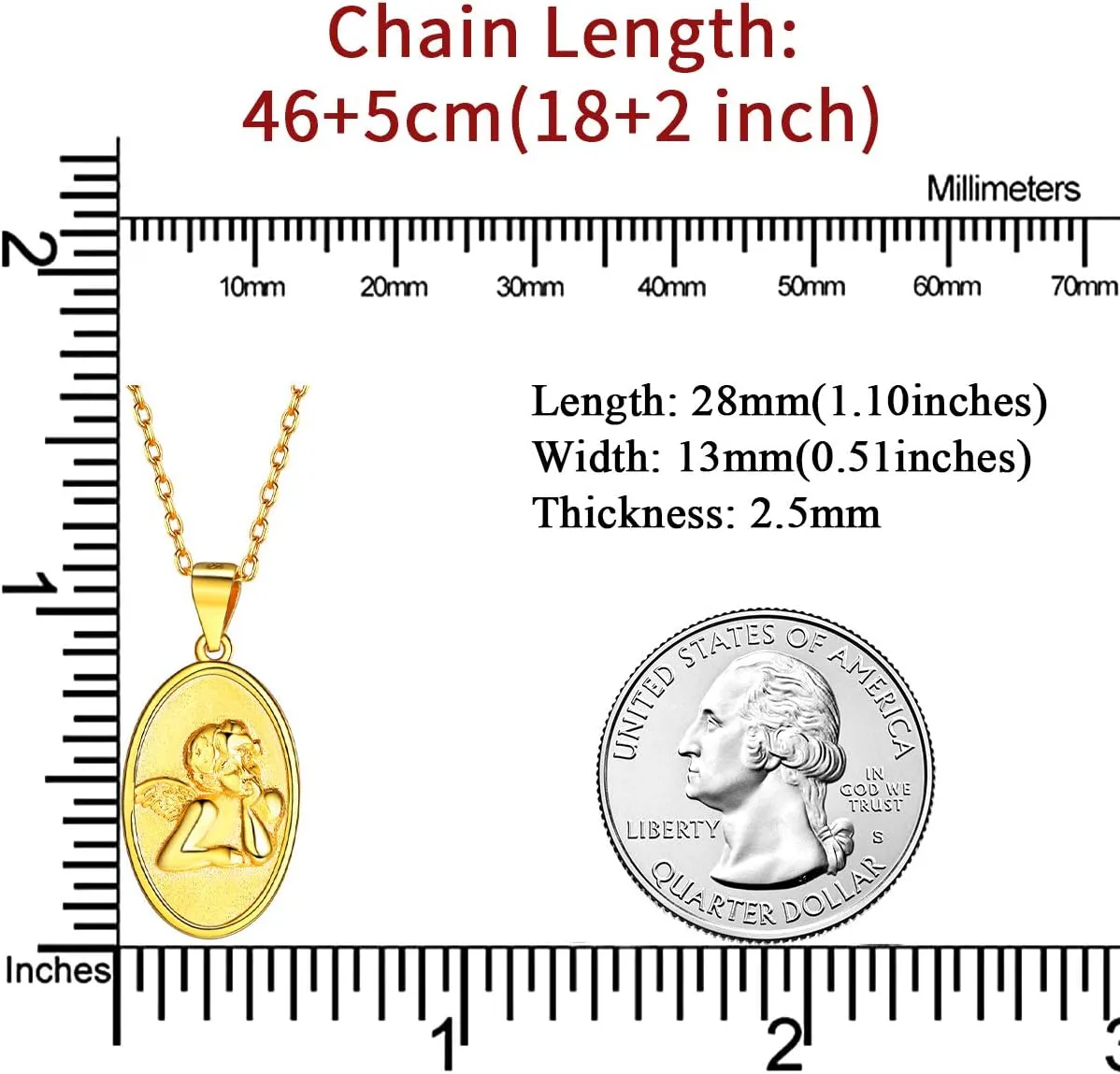 ChicSilver Coin Necklace Sterling Silver Vintage Round Circle Disc Dainty Coin Pendant Necklaces for Women (with Gift Box)