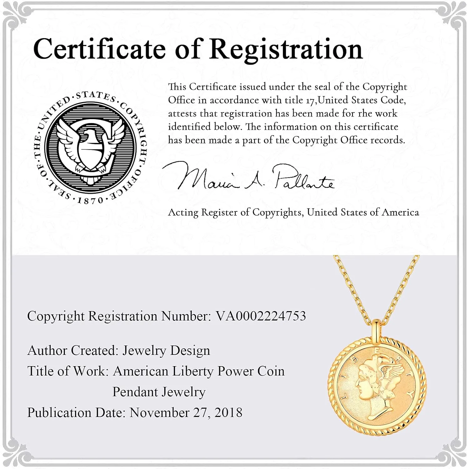 ChicSilver Coin Necklace Sterling Silver Vintage Round Circle Disc Dainty Coin Pendant Necklaces for Women (with Gift Box)