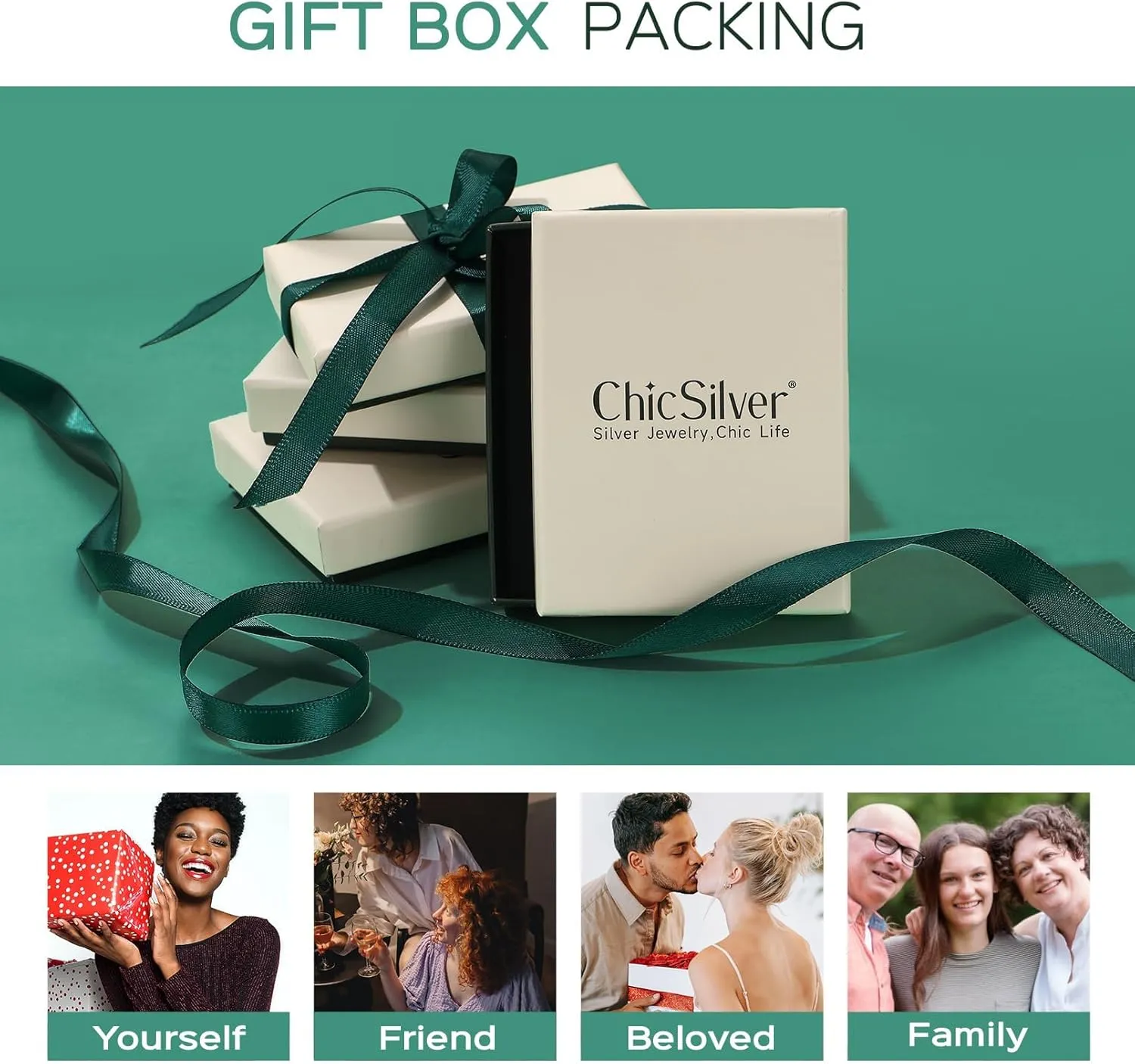 ChicSilver Initial Necklaces for Women Personalized Letter Necklace Dainty alphabet Heart Necklace for Women (with Gift Box)
