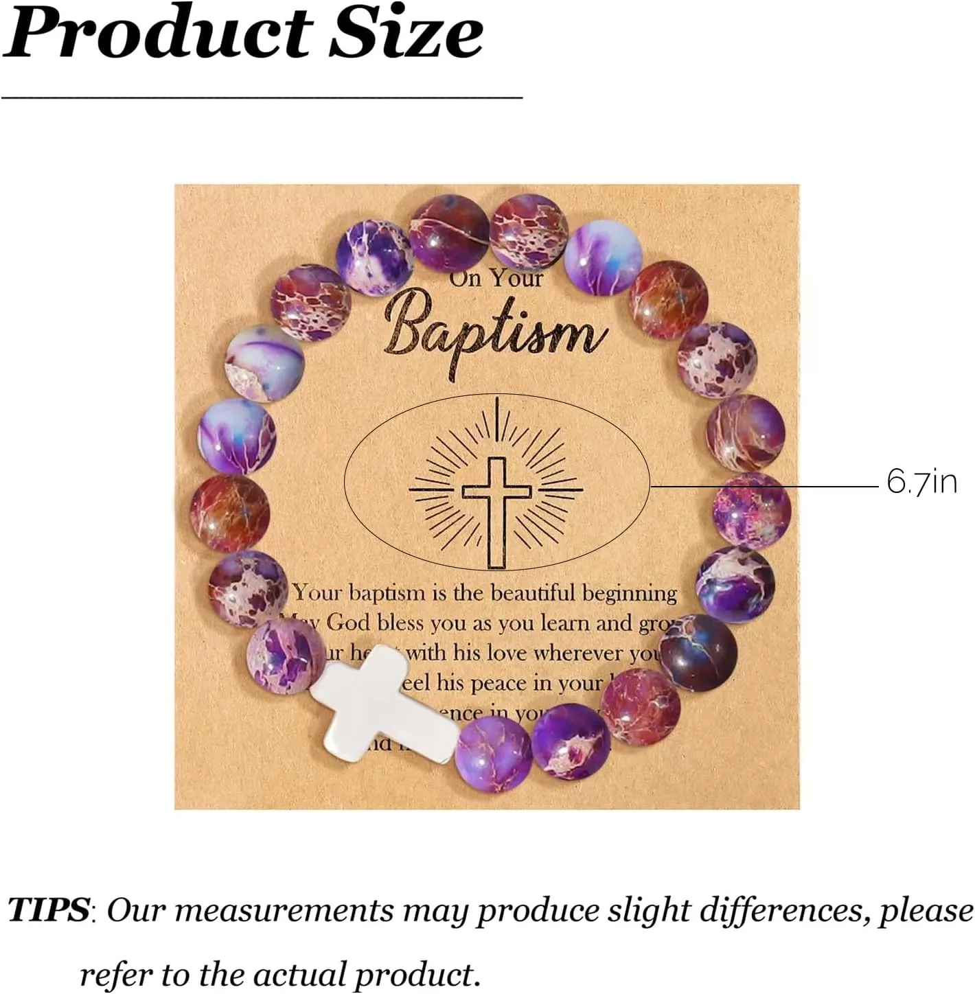 choice of all Cross Bracelet Baptism Bracelet Gifts Christian Friendship Bracelets Mustard Seed Prayer Bead Bracelets First Confirmation Communion Religious Gifts for Women Daughter Lovers