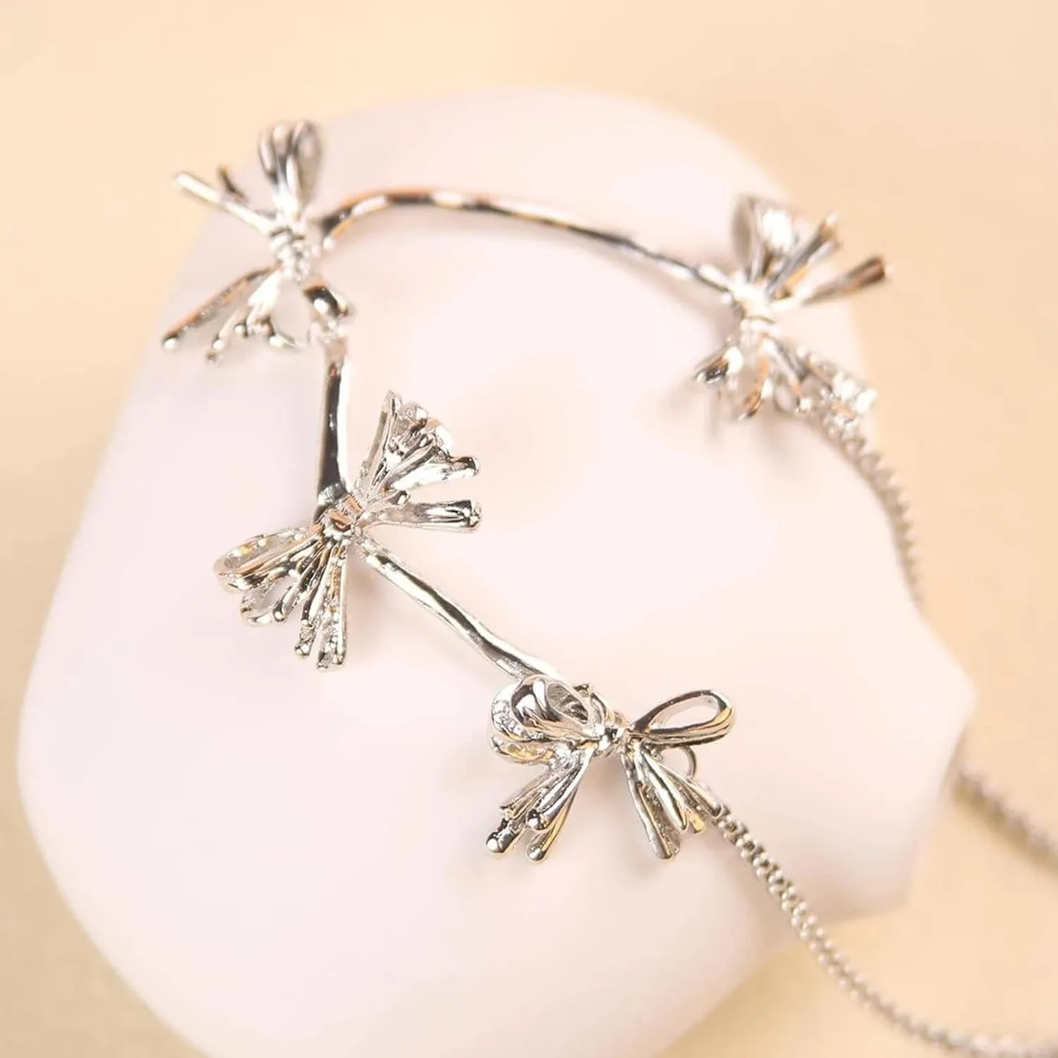 Choistily Bow Necklace Dainty Gold Pendant Necklaces for Women Bow Charm Jewelry Bow Themed Gifts for Friends Trendy Necklace for Women 2025