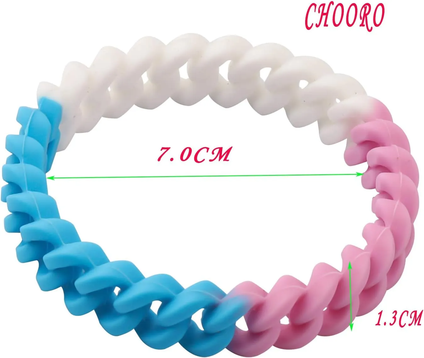 CHOORO LGBT Bracelet Gay Pride Bracelets Rainbow Silicone Rubber Wristbands LGBTQ Jewelry Gay Pride Gifts