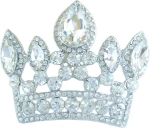 Classic 2.56" Crown Brooch Pin Pendant Austrian Crystal BZ5050