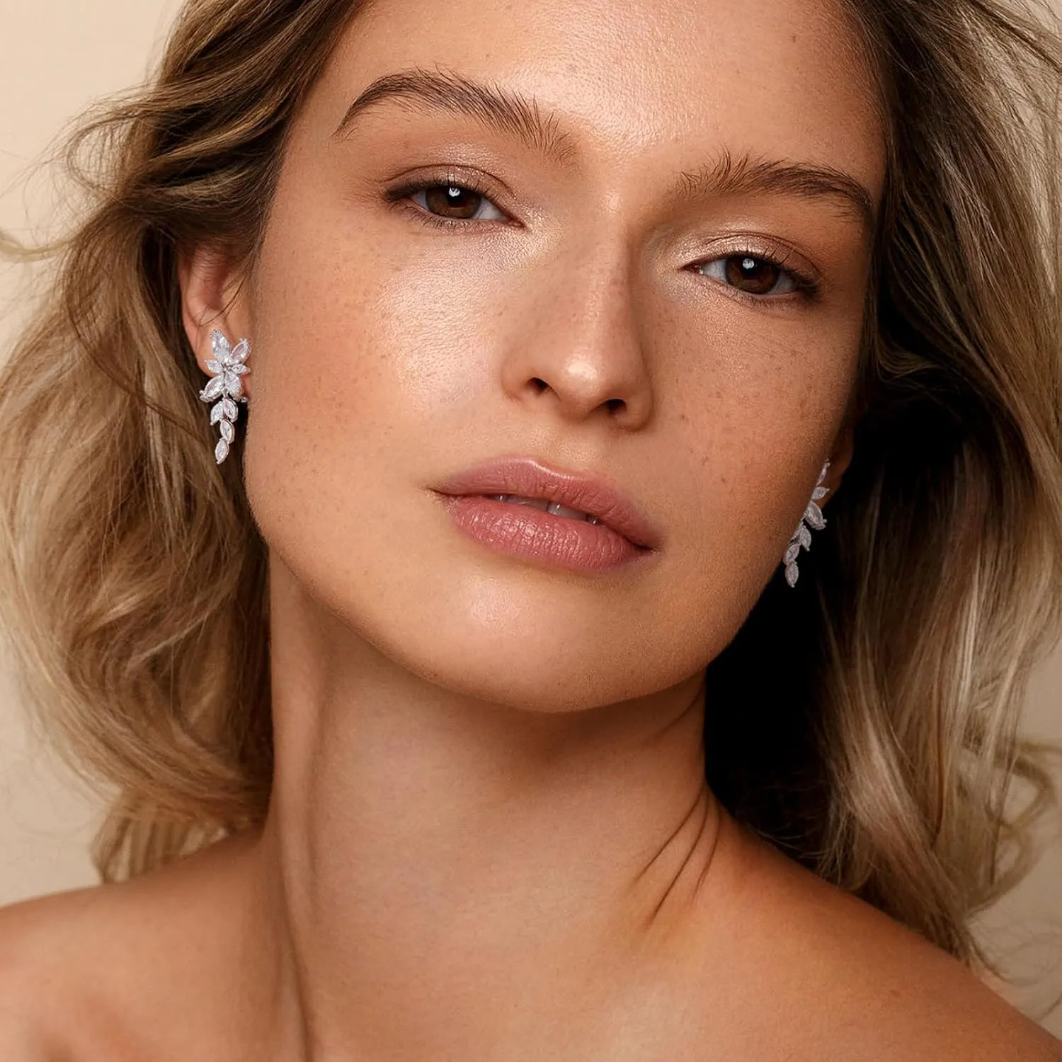 Clip on Earrings for Women 925 Sterling Silver Plated Cubic Zirconia Long Tassel Dangle Drop Earrings Non Pierced Earrings for Women Jewelry Gifts Wedding Party