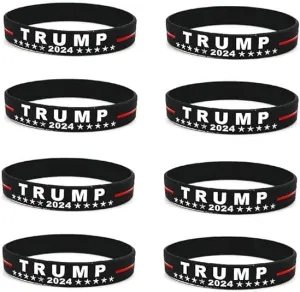 COLORFUL BLING 2024 Trump Bracelet Trump NEEDS SUPPORT Wristbands - Trump Take America Back for President 2024 Silicone Bracelets - Inspirational Motivational Bracelets for Men WOmen