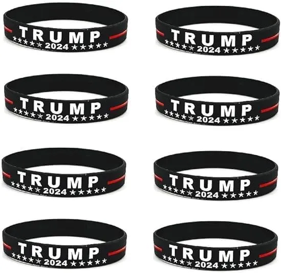 COLORFUL BLING 2024 Trump Bracelet Trump NEEDS SUPPORT Wristbands - Trump Take America Back for President 2024 Silicone Bracelets - Inspirational Motivational Bracelets for Men WOmen
