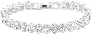 COLORFUL BLING Gold Plated Cubic Zirconia Charm Bracelet Rhinestone Tennis Bracelets for Women Men