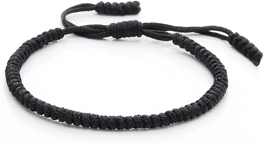 COLORFUL BLING Hand-Knitted Lucky String Bracelet Adjustable Tibetan Buddhist Prayer Yoga Mala Bracelets Kabbalah Protection Couple Jewelry