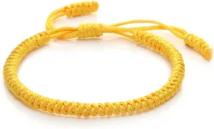 COLORFUL BLING Hand-Knitted Lucky String Bracelet Adjustable Tibetan Buddhist Prayer Yoga Mala Bracelets Kabbalah Protection Couple Jewelry