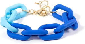 CONRAN KREMIX Chunky Colourful Resin Chain Bracelet Acrylic Bracelet For Women Neon Plastic Rainbow Summer Surfer Jewelry