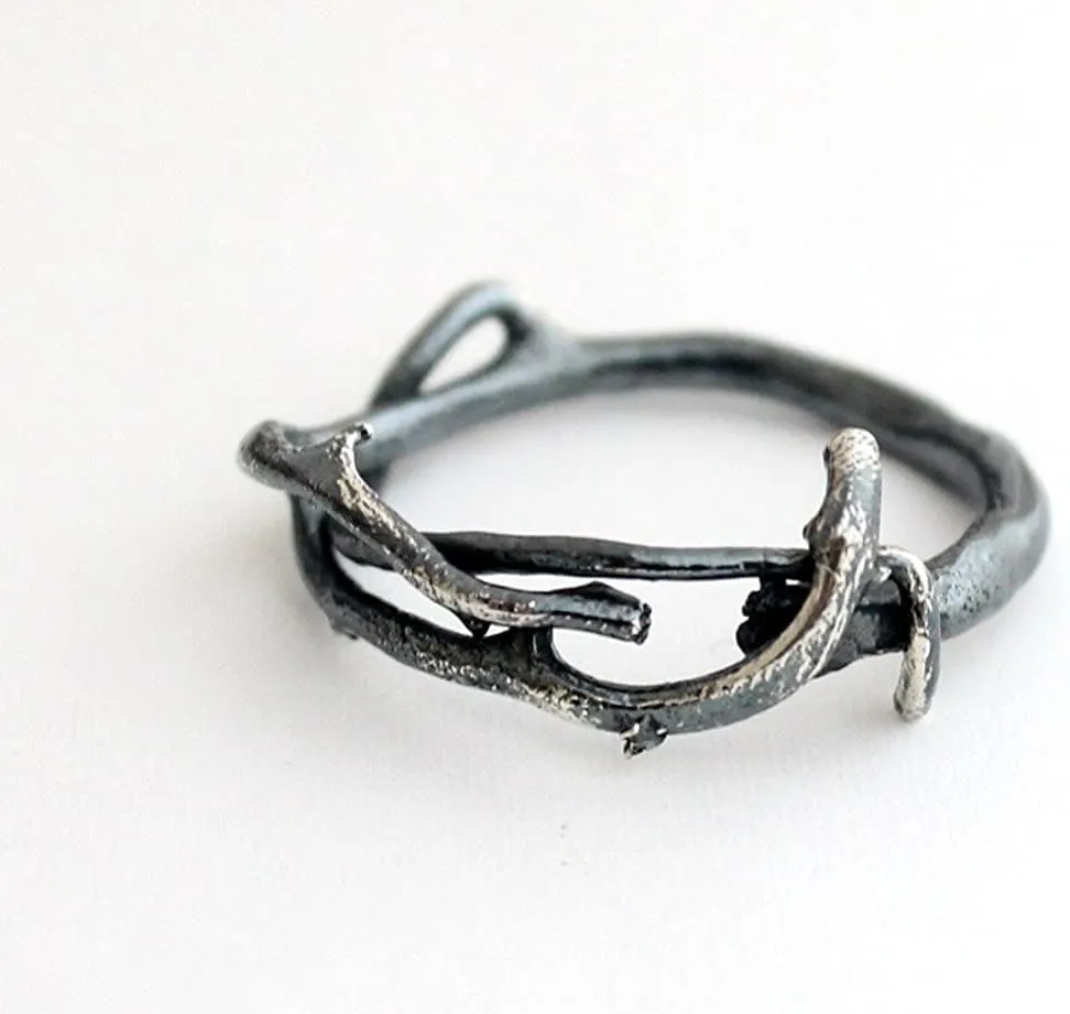 COSUMOSU Crown of Thorns Christian ring 925 Sterling Silver Rings