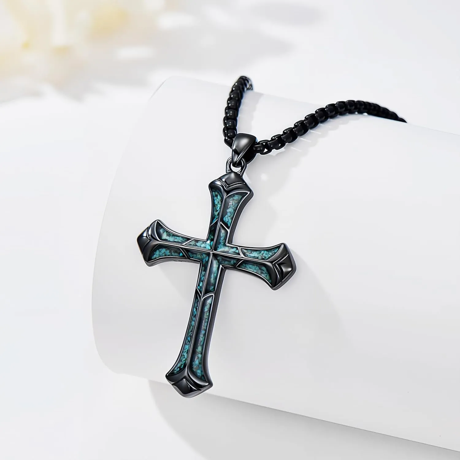 Cross Necklace for Men 925 Sterling Silver Celtic Cross Pendant Christian Jewelry Religious Christmas Gifts for Women