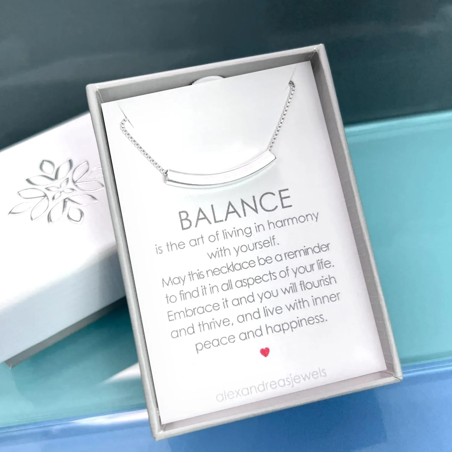 Curved Tube Bar Necklace Sterling Silver, Curved Bar Necklace for Women, Balance Necklace, Layering Choker Necklace (18 inches)