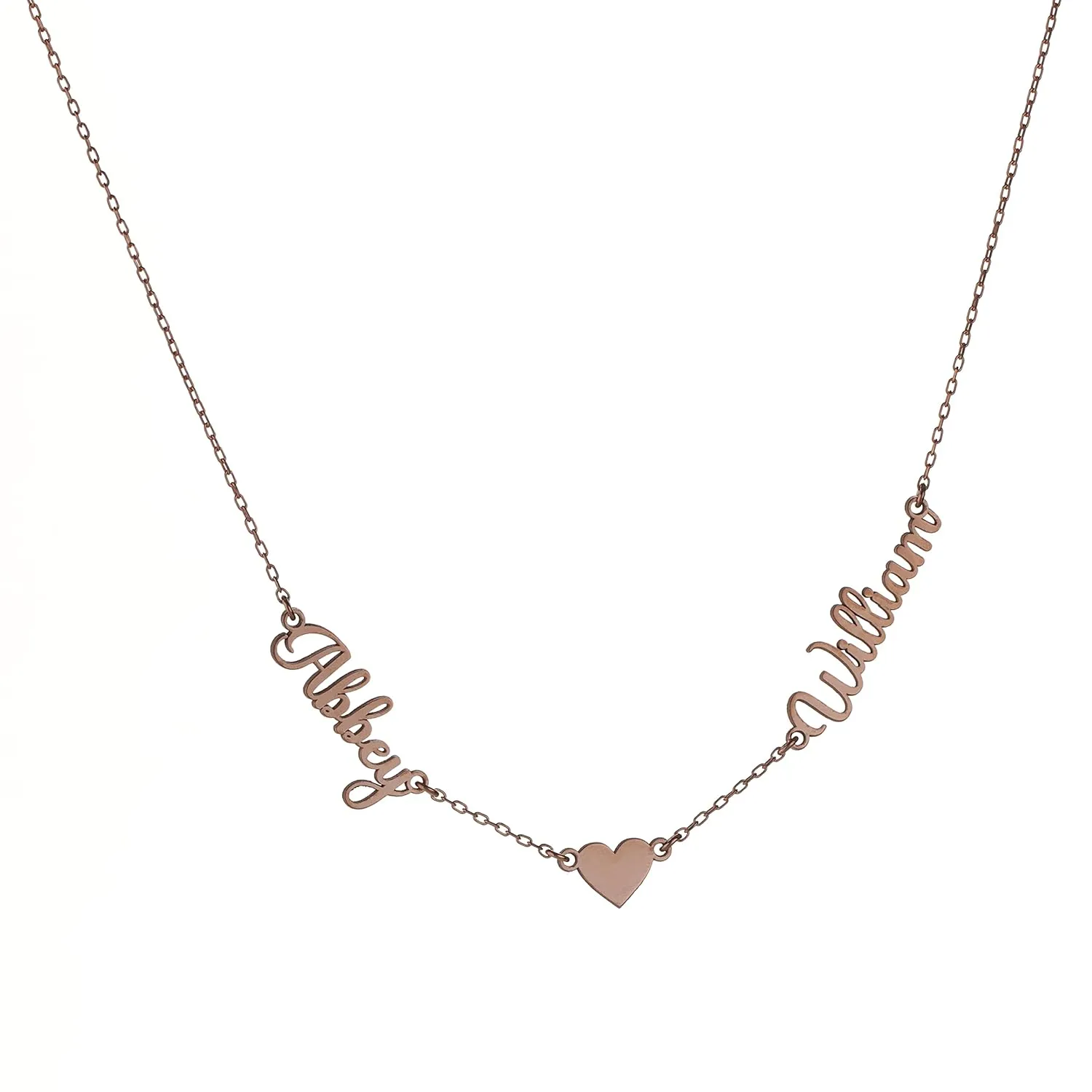 Custom Gold Name Necklace, Sterling Silver Adjustable Double Sided Name Plate, Statement Jewelry, Ideal Mother's Day Gift