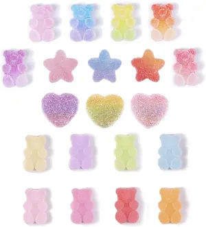 Cute Gummy Bear Shoe Charms for Clog Pins Colorful Shoe Decoration for Girls Woman Gift Favors