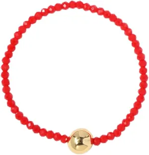 Dainty Round Gold Beaded Stretch Bracelet for Women,Handmade Boho Colorful Rice Beads Statement Minimalism Jewelry Gift Mom Friendship