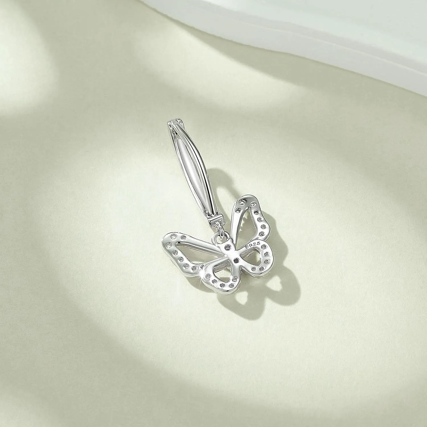 Dangle Clicker Belly Button Ring for Women Surgical Sterling Silver Belly Ring Simple Reverse Navel Rings Body Jewelry