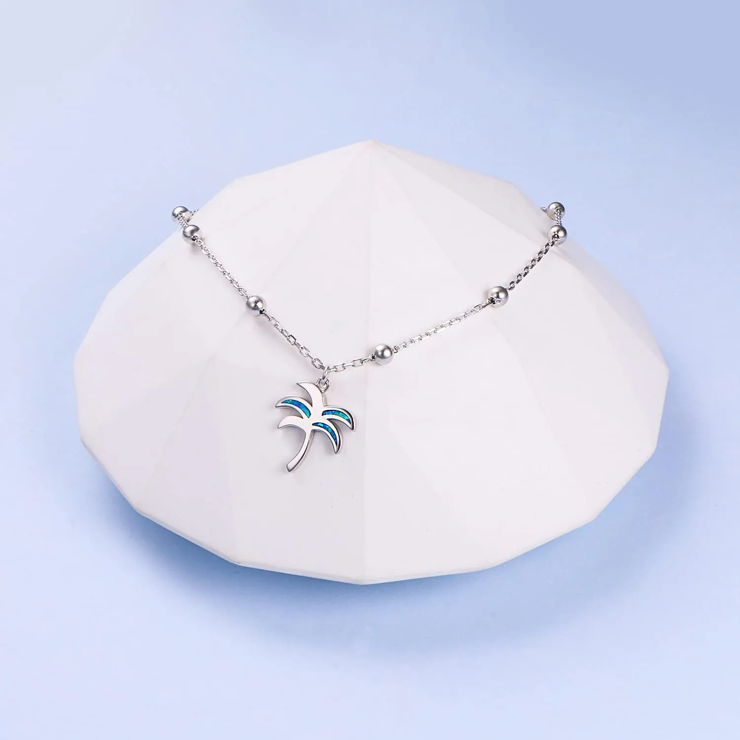DAOCHONG Anklet for Women S925 Sterling Silver Adjustable Foot Chain Ankle Bracelet Anklets Jewelry