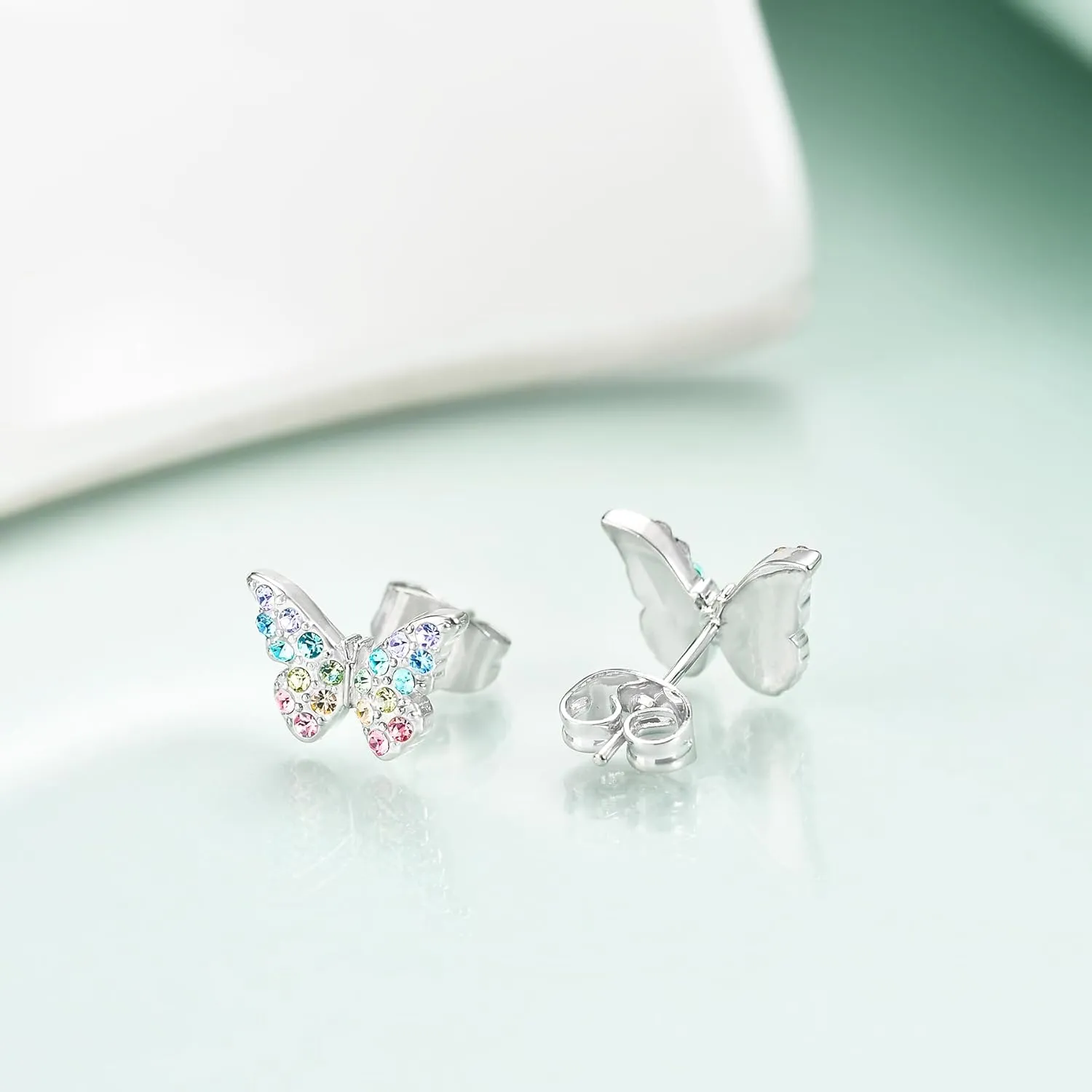 Dinosaur Horse Stud Earrings for Women,Animal Elephant Fox Butterfly Mermaid Hummingbird Penguin Earrings Jewelry