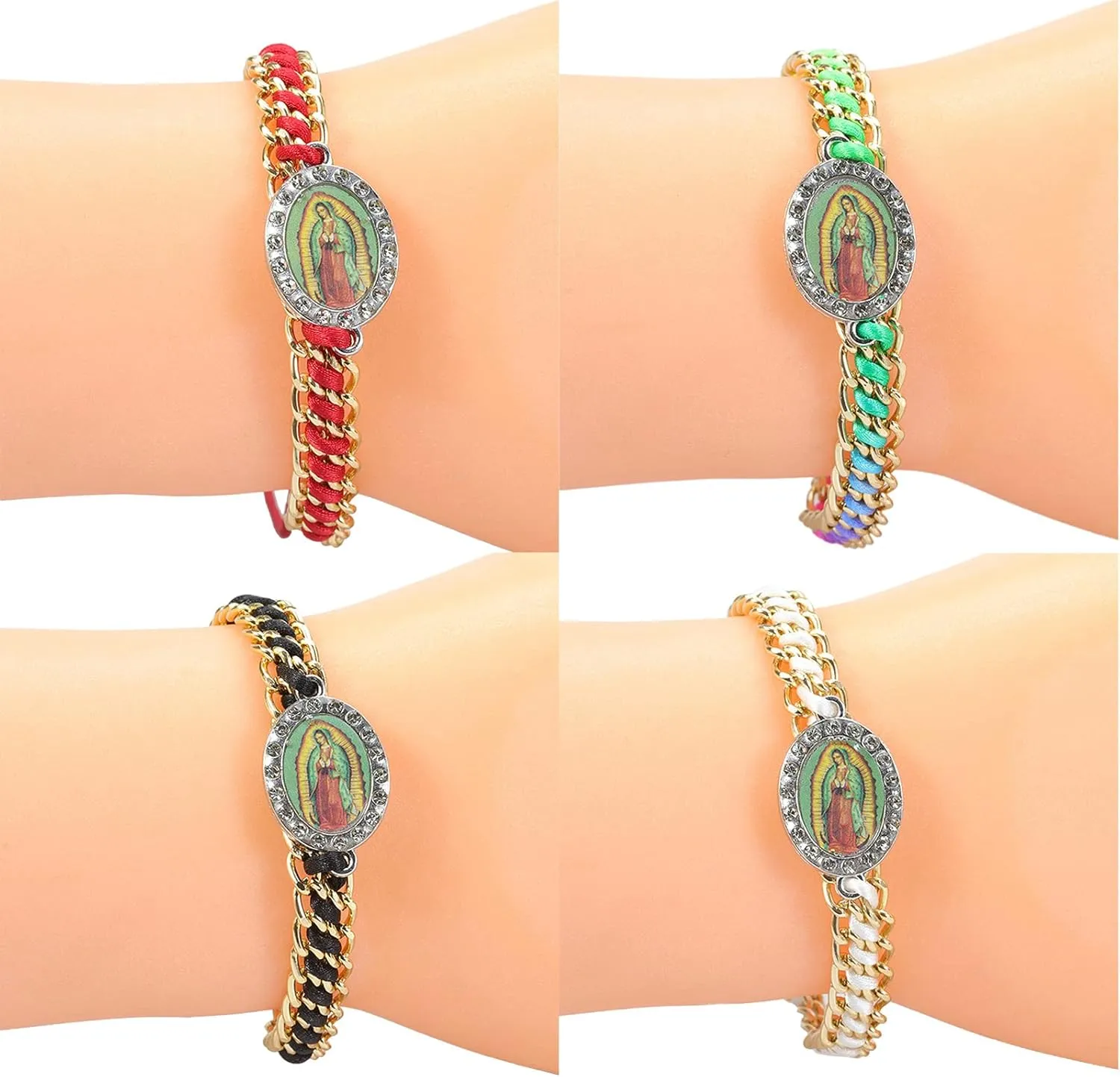 Drill Bracelet Hand-Woven Bracelet Can Worn by Men and Women As Gifts Or Prayer Bracelet 4-Color Black